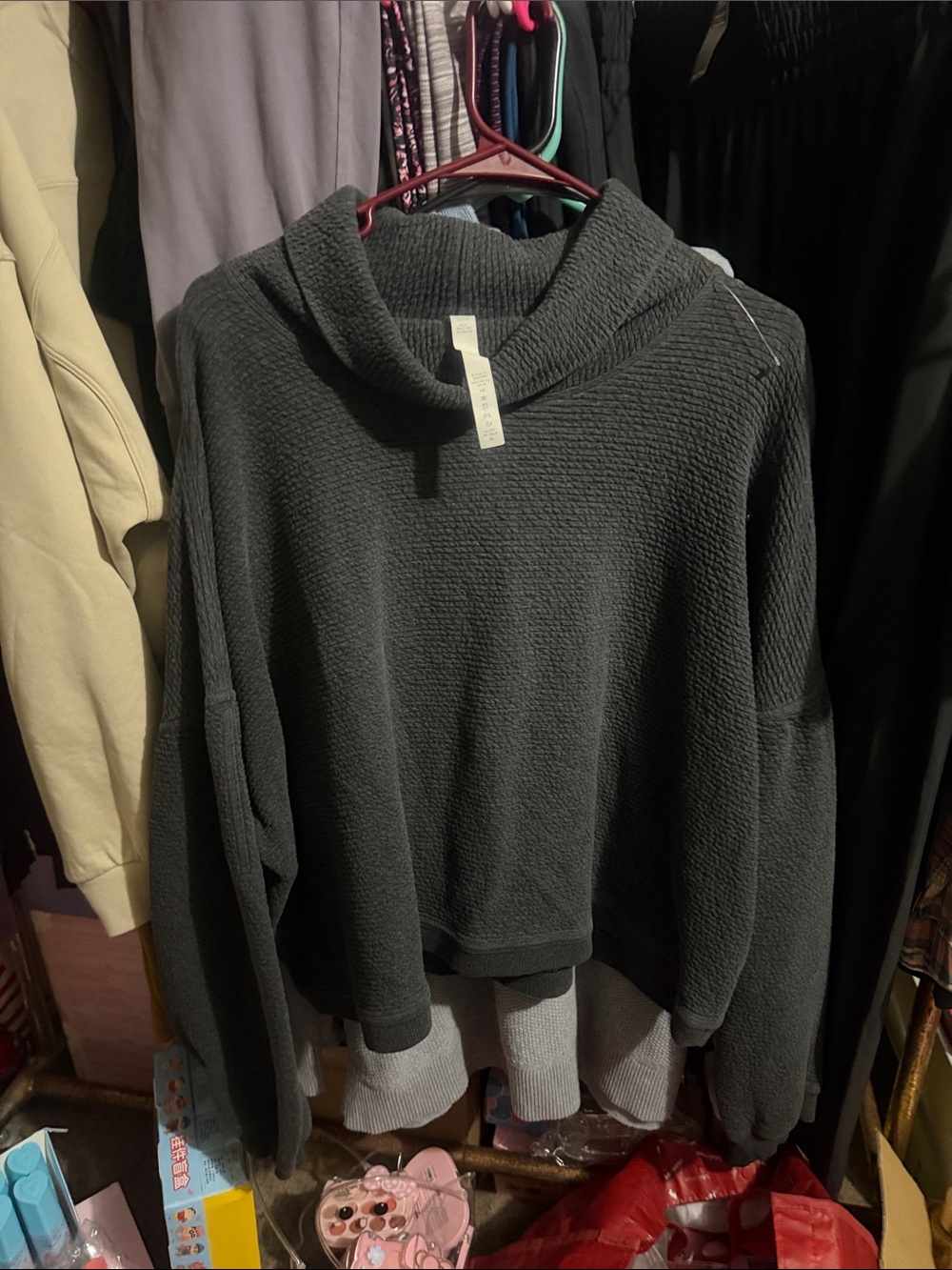 lululemon athletica Charcoal Knit Turtleneck Sweater